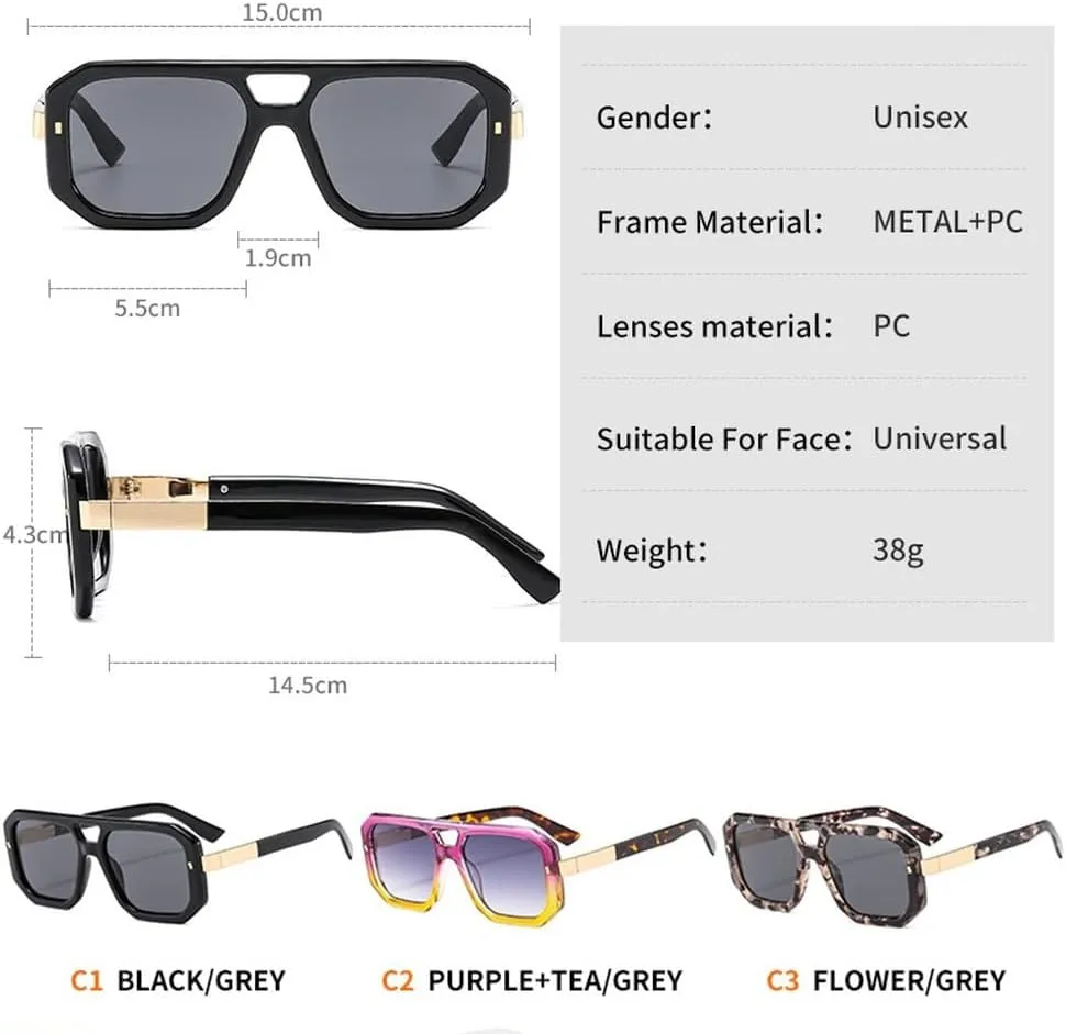 Men Sunglasses Women Shades Retro Female Sun Glasses Vintage Fashion UV400