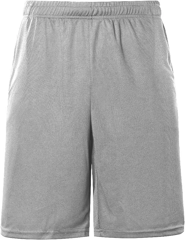 Men's Basketball Shorts Athletic Lightweight Dry-Fit Training Workout Shorts Zipper Pockets（Regular&Big and Tall）