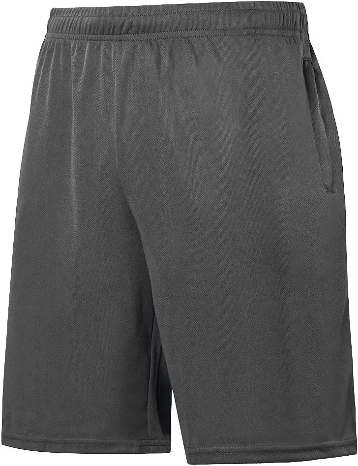 Men's Basketball Shorts Athletic Lightweight Dry-Fit Training Workout Shorts Zipper Pockets（Regular&Big and Tall）