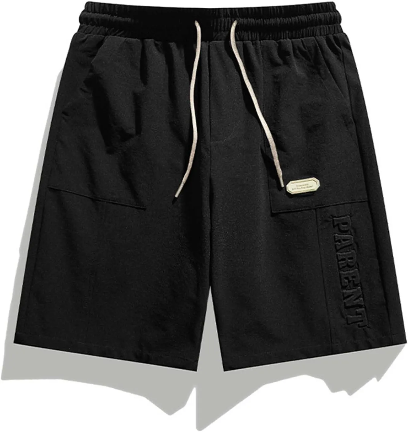 Mens Casual Gym Workout Shorts Elastic Waisted Drawstring Running Shorts Relaxed Fit Lounge Shorts with Pockets