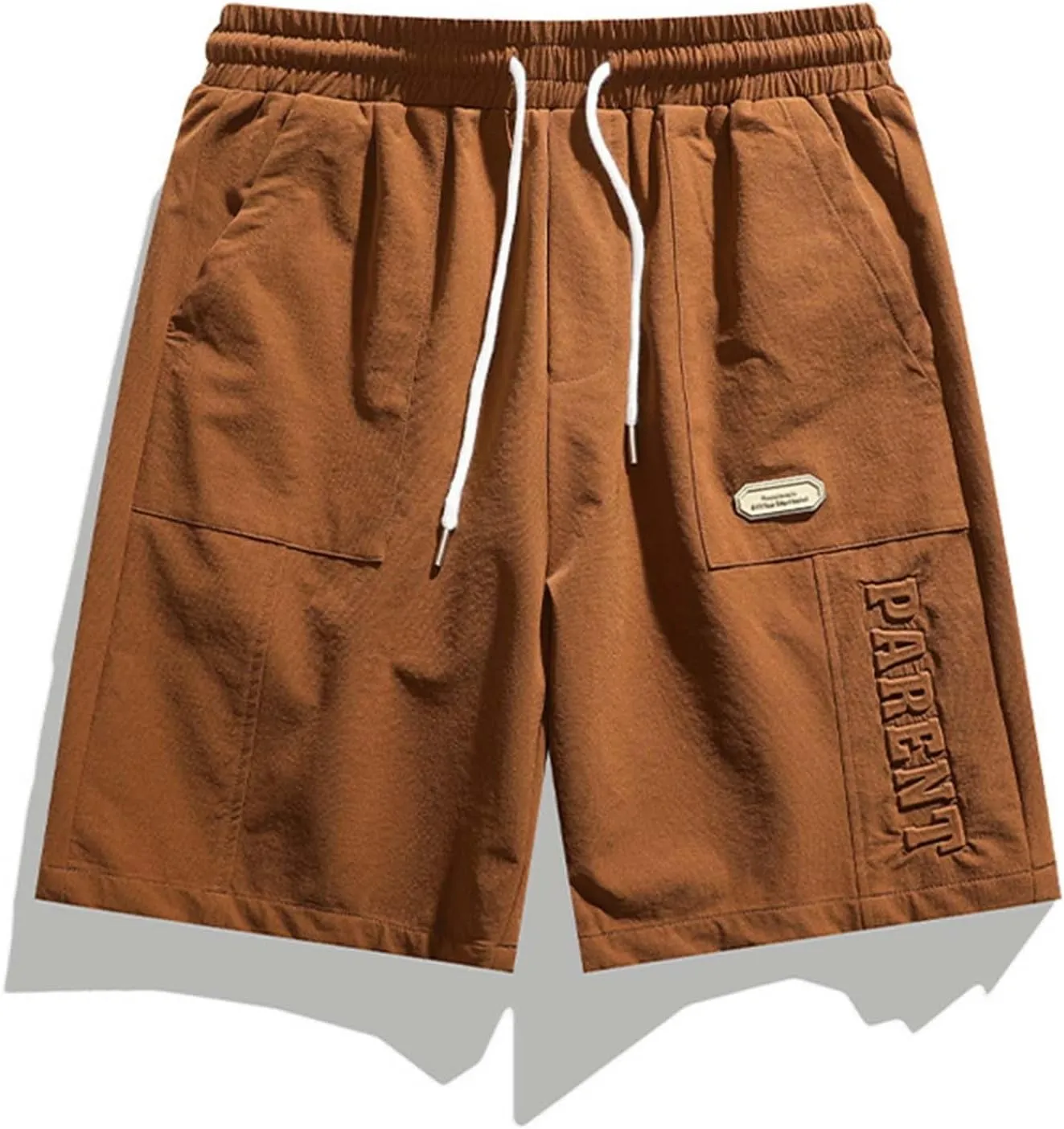 Mens Casual Gym Workout Shorts Elastic Waisted Drawstring Running Shorts Relaxed Fit Lounge Shorts with Pockets