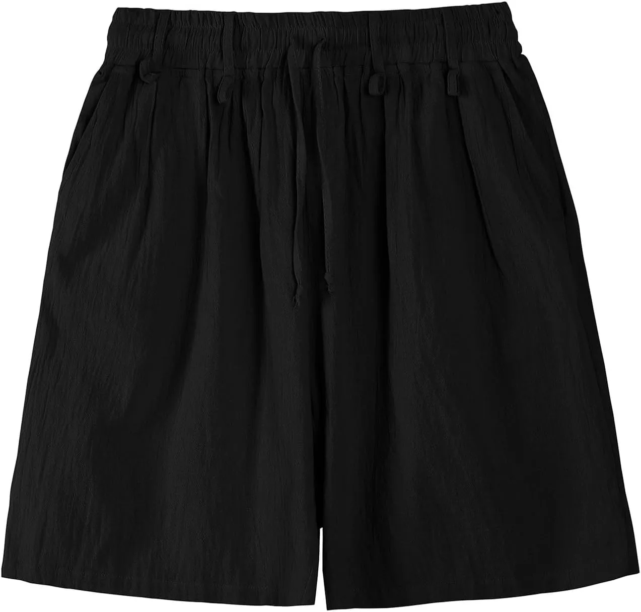 Mens Casual Shorts 2025 Summer Hawaiian Beach Shorts Cotton Linen Relaxed Fit Athletic Shorts Quick Dry Lounge Shorts