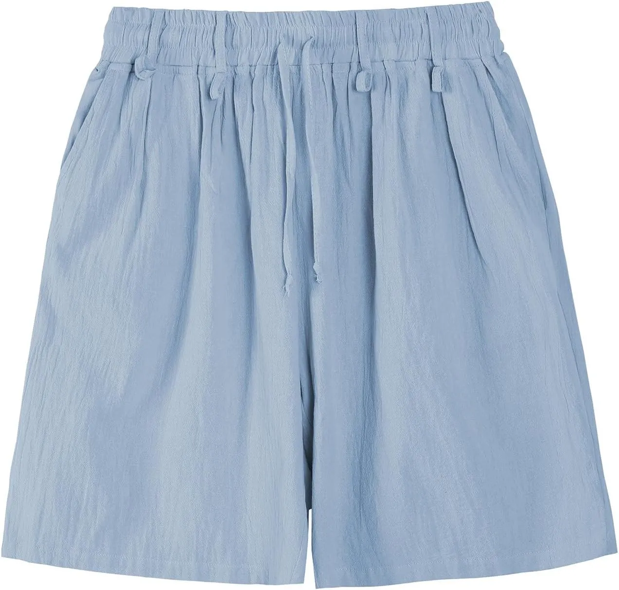 Mens Casual Shorts 2025 Summer Hawaiian Beach Shorts Cotton Linen Relaxed Fit Athletic Shorts Quick Dry Lounge Shorts