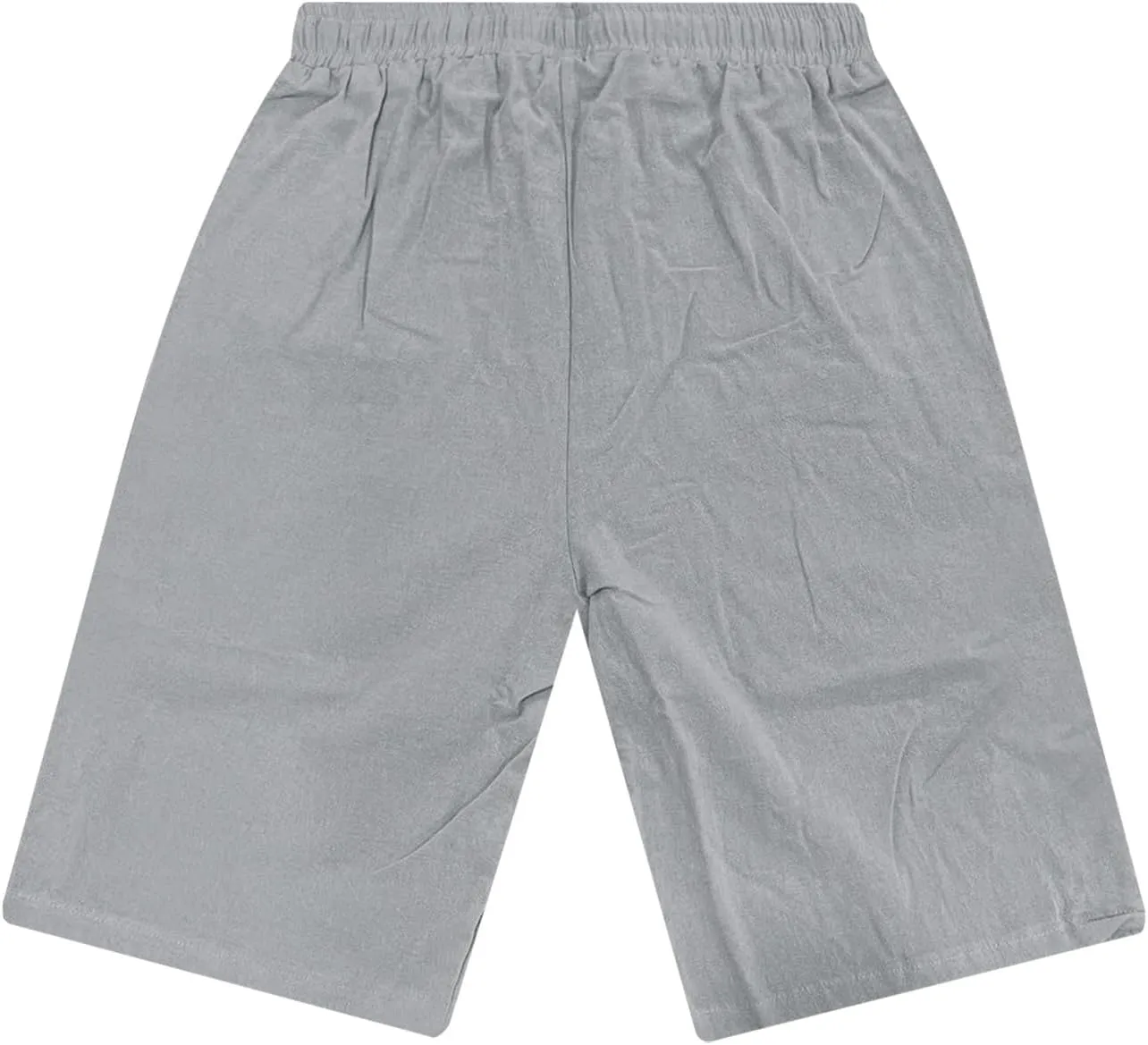 Men's Casual Shorts Elastic Waisted Drawstring Summer Beach Shorts Relaxed Fit Lightweight Breathable Short Pants