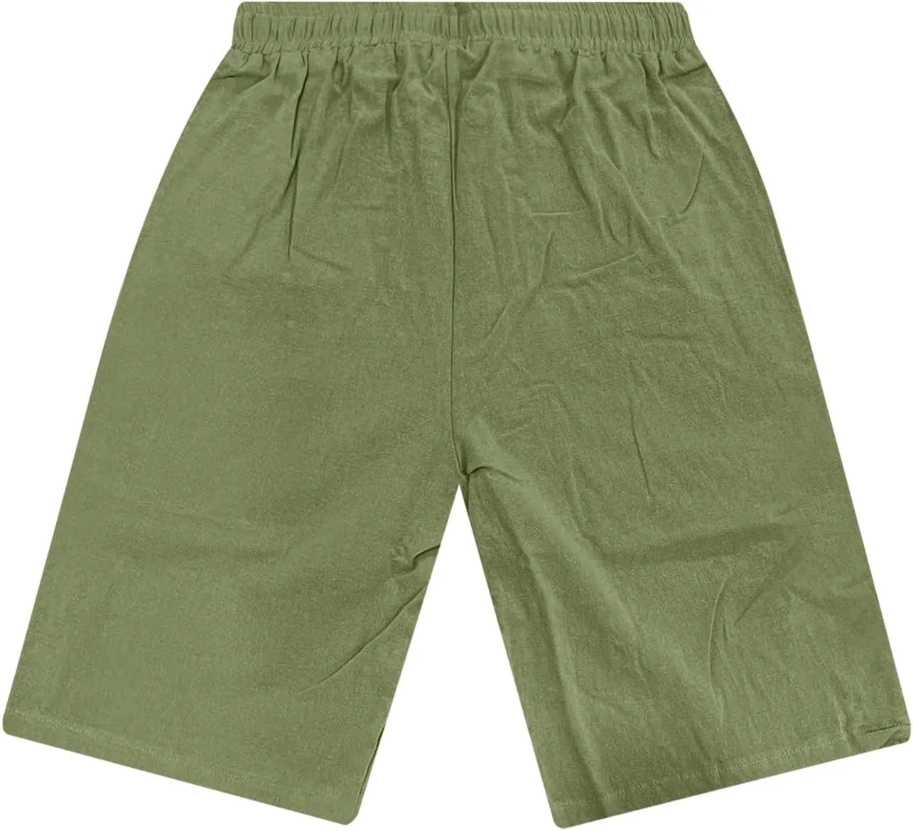 Men's Casual Shorts Elastic Waisted Drawstring Summer Beach Shorts Relaxed Fit Lightweight Breathable Short Pants