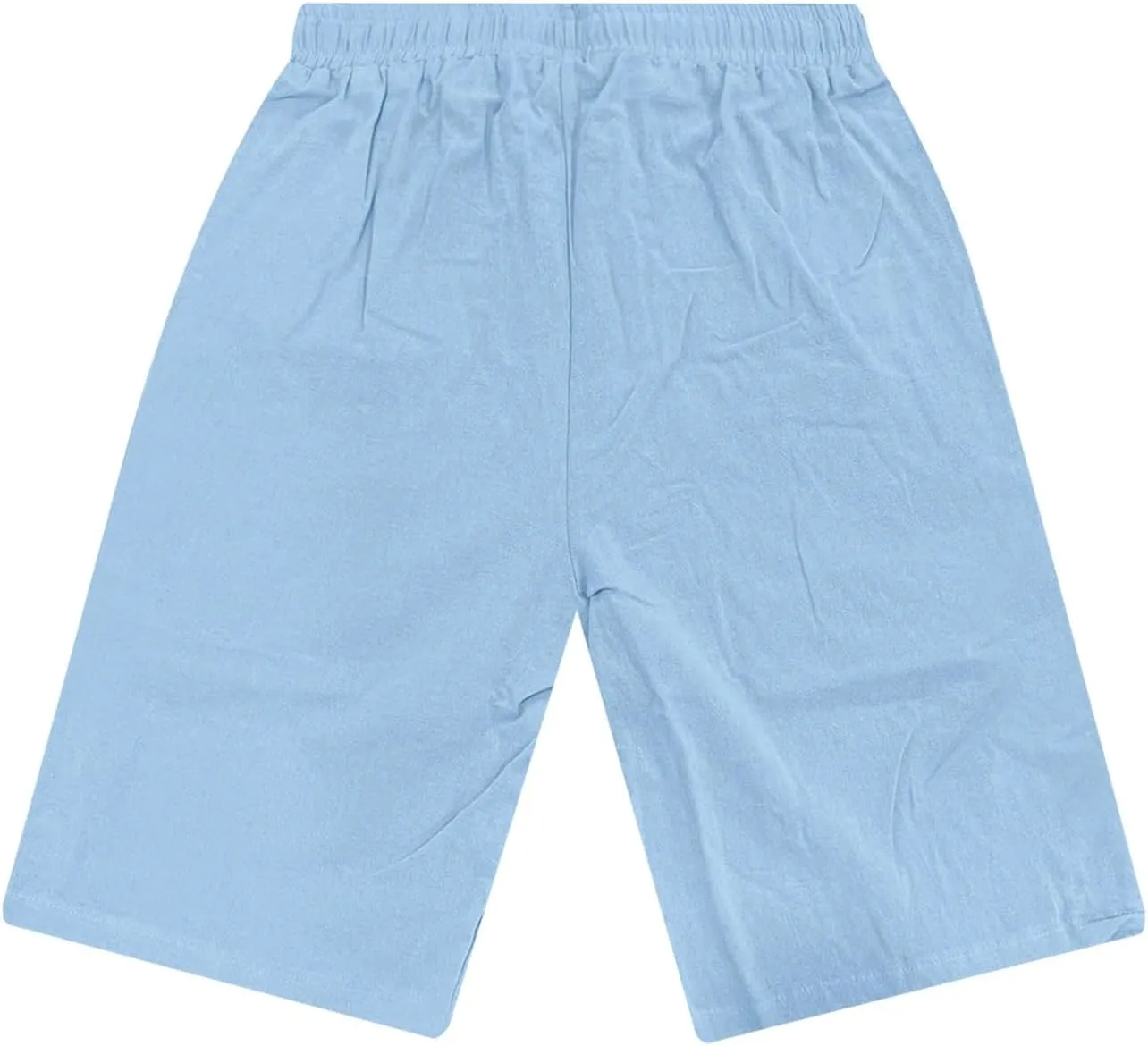 Men's Casual Shorts Elastic Waisted Drawstring Summer Beach Shorts Relaxed Fit Lightweight Breathable Short Pants