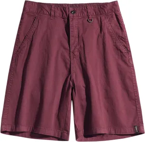 Men's Casual Shorts Summer Relaxed Fit Cotton Dress Shorts Classic Retro Stretch Straight Fit Half Pants Lounge Wear