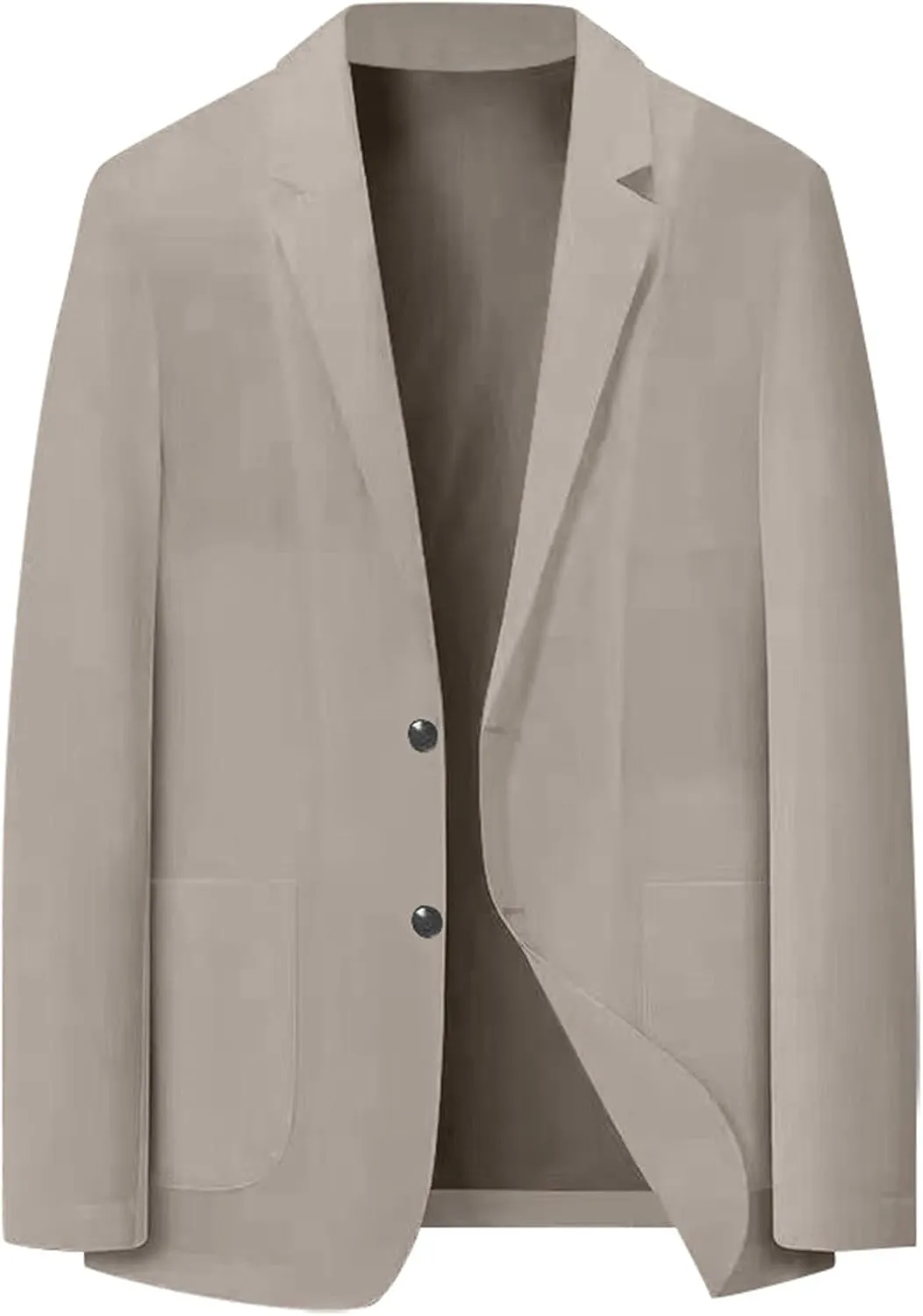 Men's Casual Slim Fit Suit Blazer Jacket One Button Formal Dress Daily Business Suit Jacket Lightweight Sport Coats