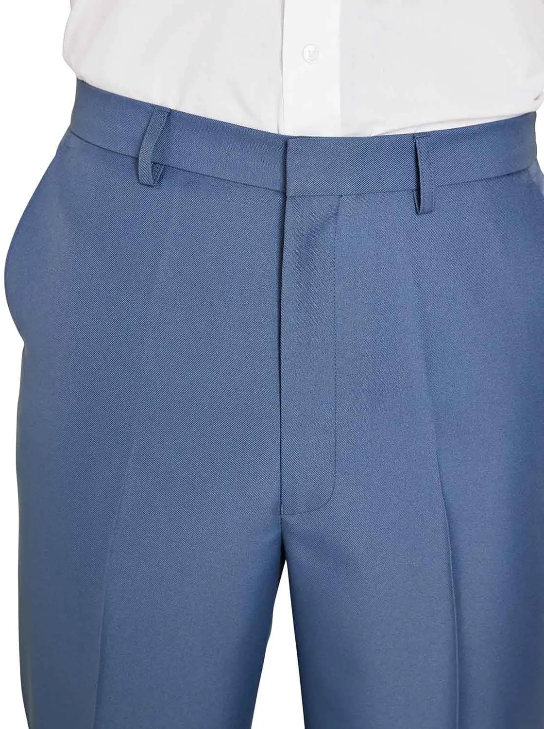 Men's Elasticated Pants with Hidden Stretch Fit Waist Smart Formal Comfortable Golf Slacks