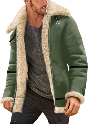 Men's Heavyweight Hooded Puffer Coat Warm Long Sleeve Thickened Winter Breathable Coat with Pocket Casual