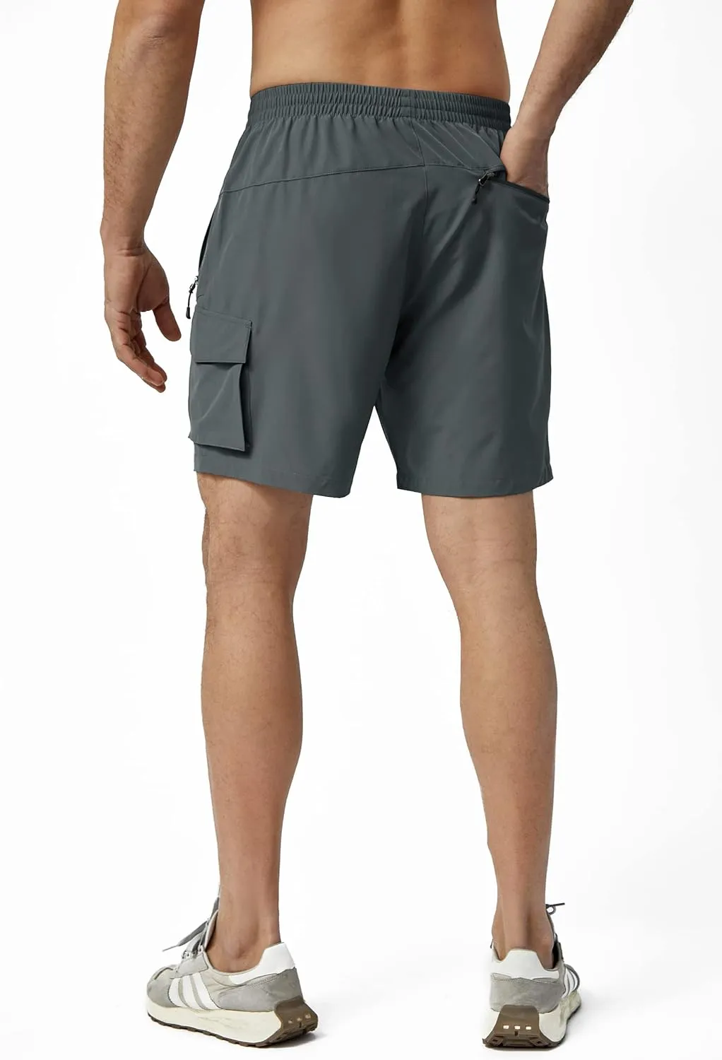 Men's Hiking Cargo Shorts Lightweight Quick Dry Athletic Shorts with Multi Pocket for Workout Golf Camping Casual