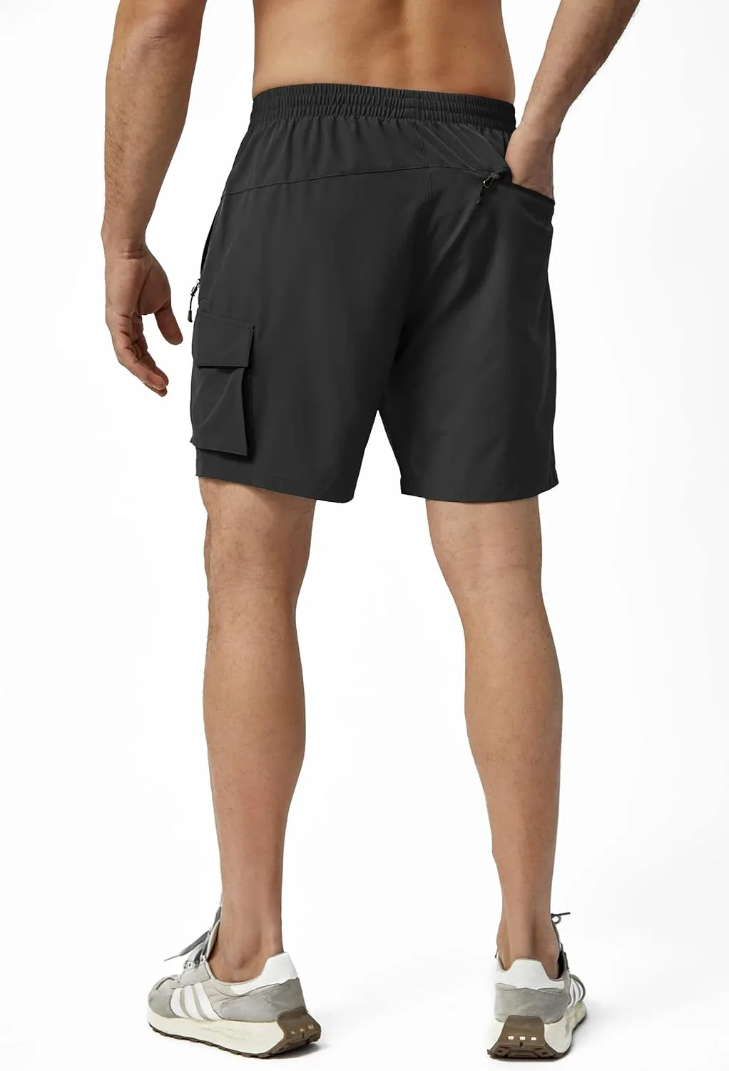 Men's Hiking Cargo Shorts Lightweight Quick Dry Athletic Shorts with Multi Pocket for Workout Golf Camping Casual