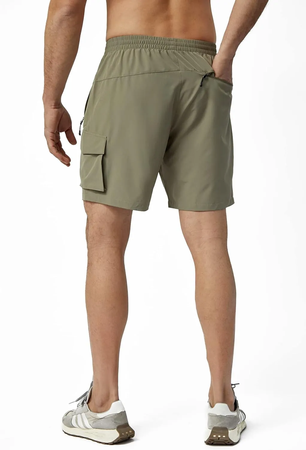 Men's Hiking Cargo Shorts Lightweight Quick Dry Athletic Shorts with Multi Pocket for Workout Golf Camping Casual