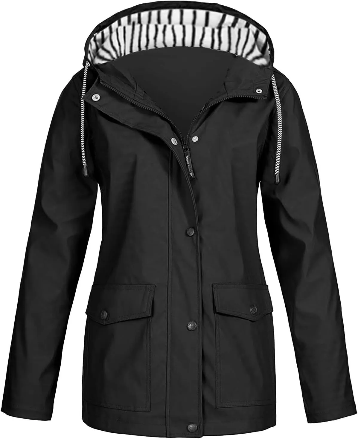 Mens Lightweight Waterproof Rain Jacket Windproof Raincoat Hooded jackets for Men Hiking Cycling Travel M-3XL