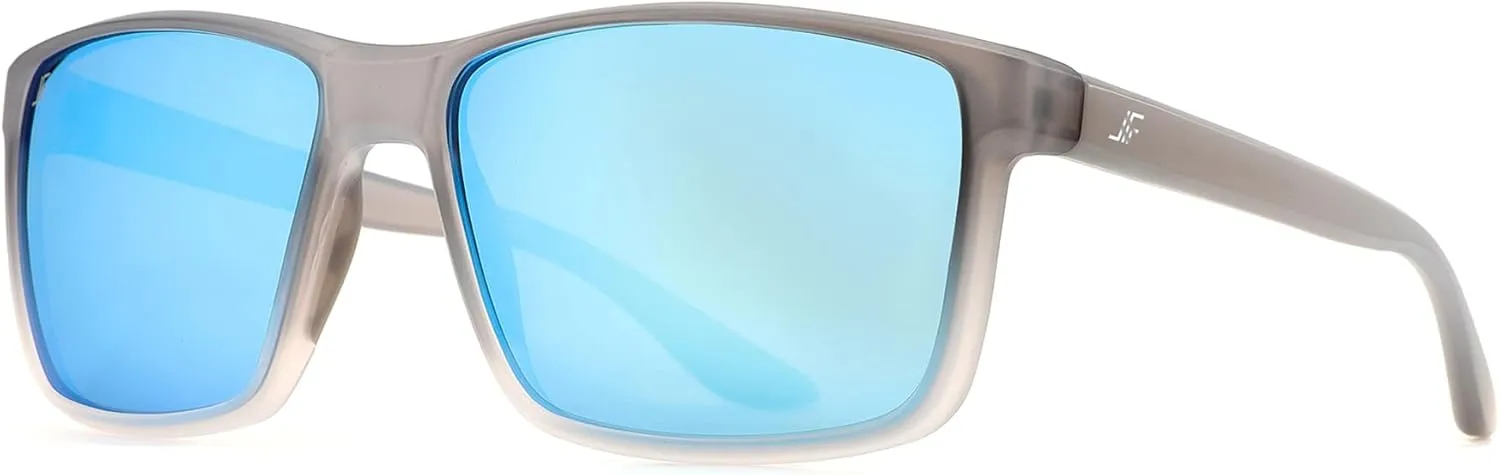 Men's Polarized Sunglasses, Square Driving Fishing Running Sun Glasses UV Glare Protection RFS8207