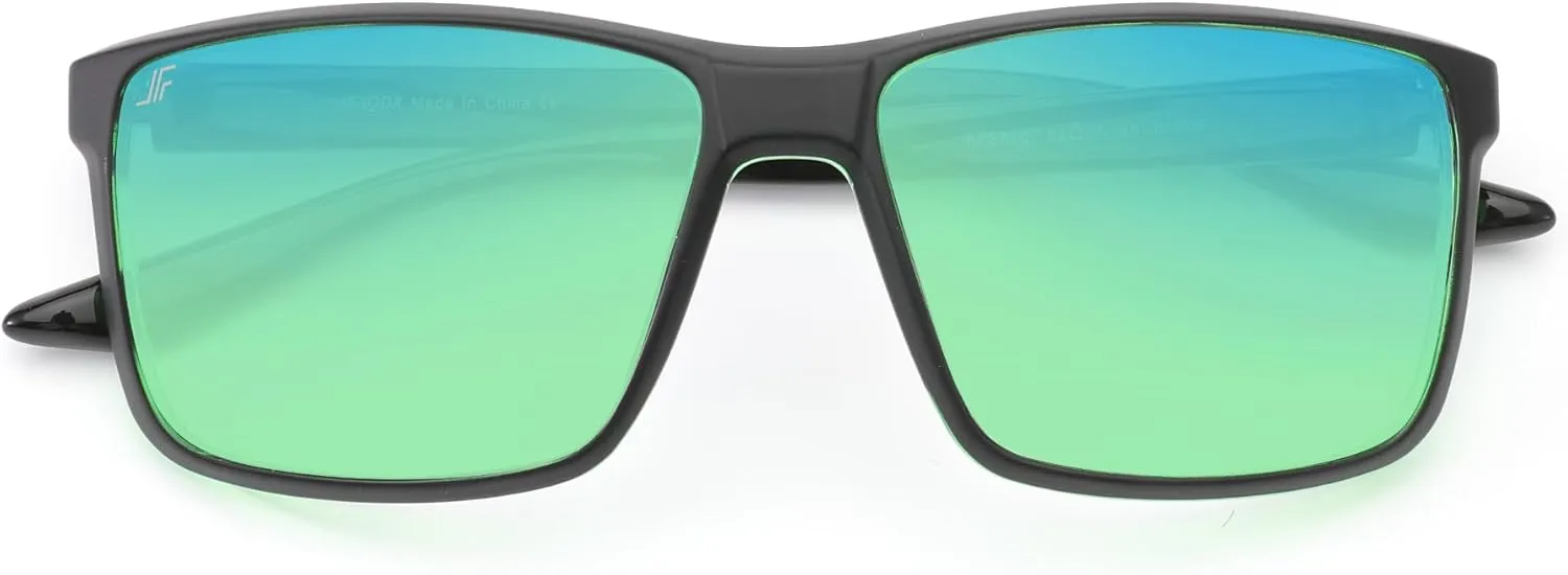 Men's Polarized Sunglasses, Square Driving Fishing Running Sun Glasses UV Glare Protection RFS8207