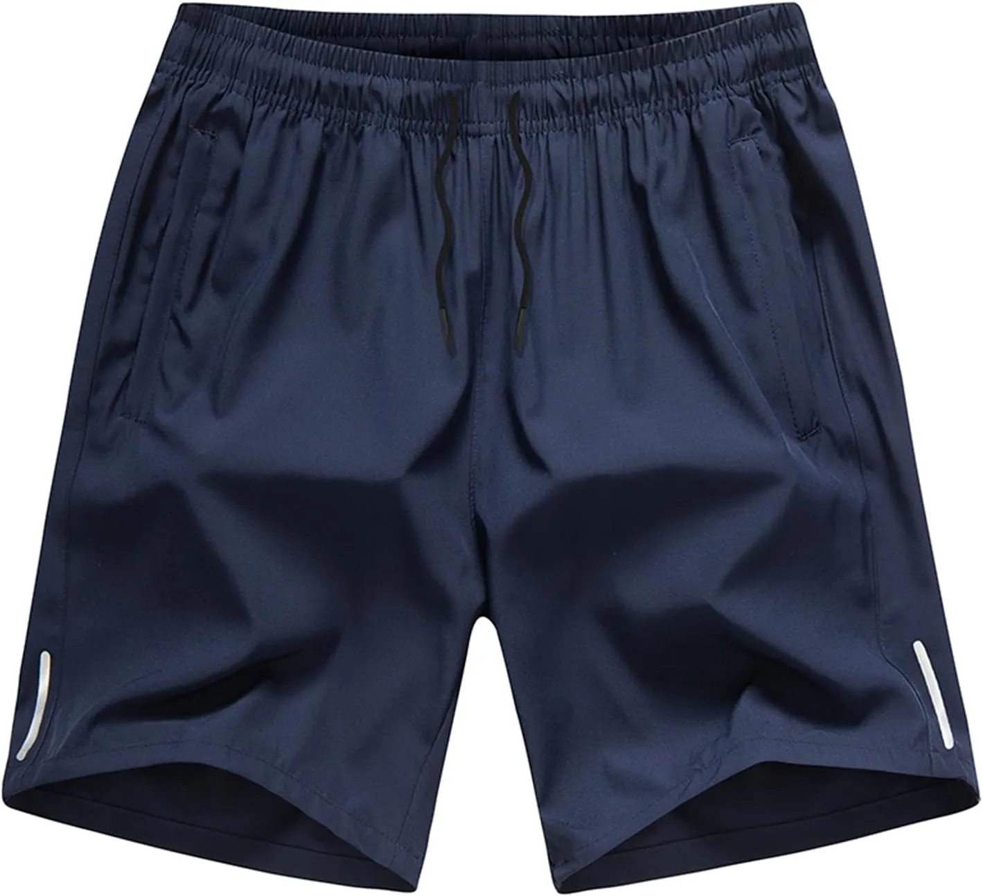 Men's Quick Dry Workout Shorts with Zip Pockets for Athletic Gym Running Hiking Shorts