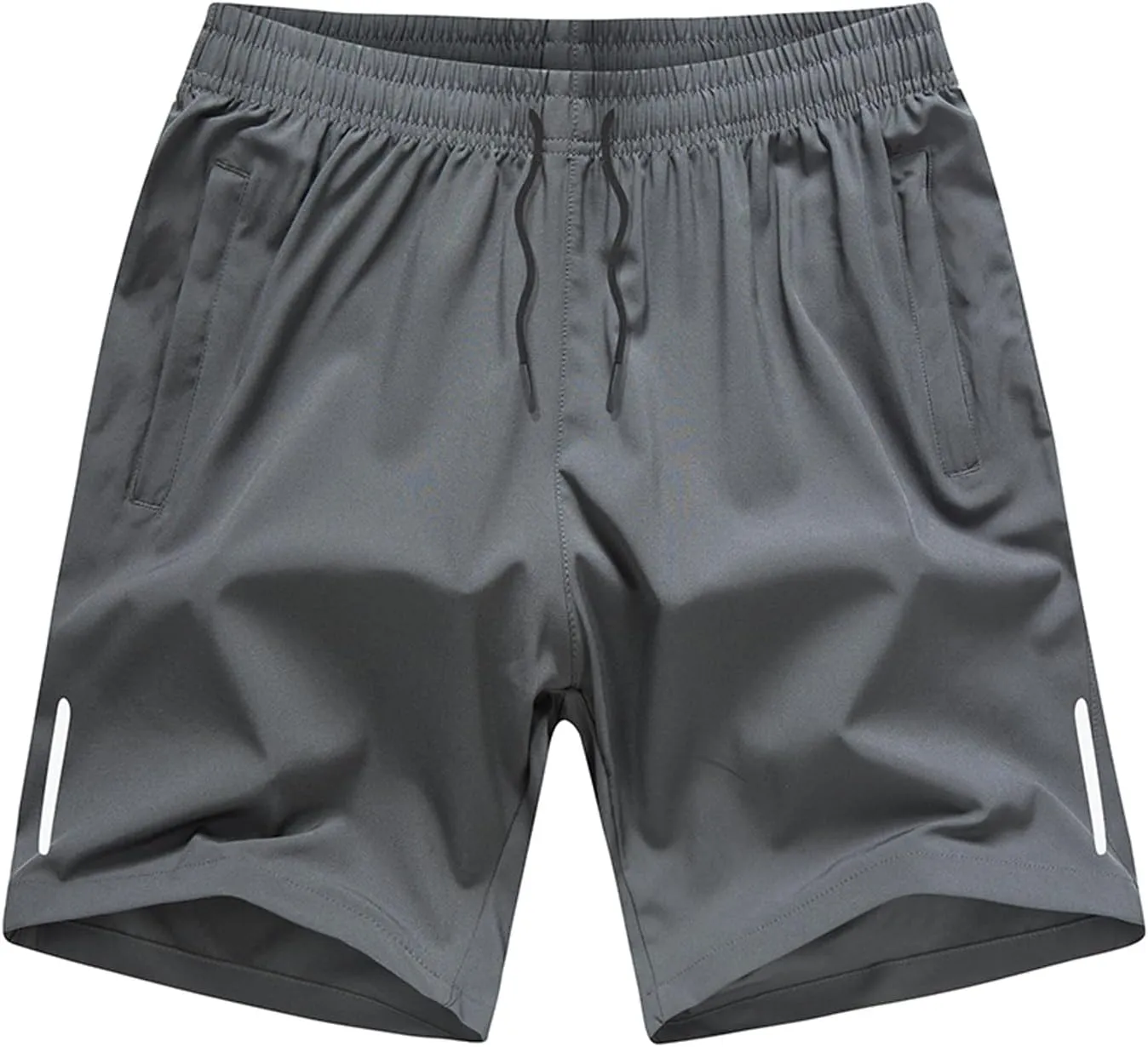 Men's Quick Dry Workout Shorts with Zip Pockets for Athletic Gym Running Hiking Shorts