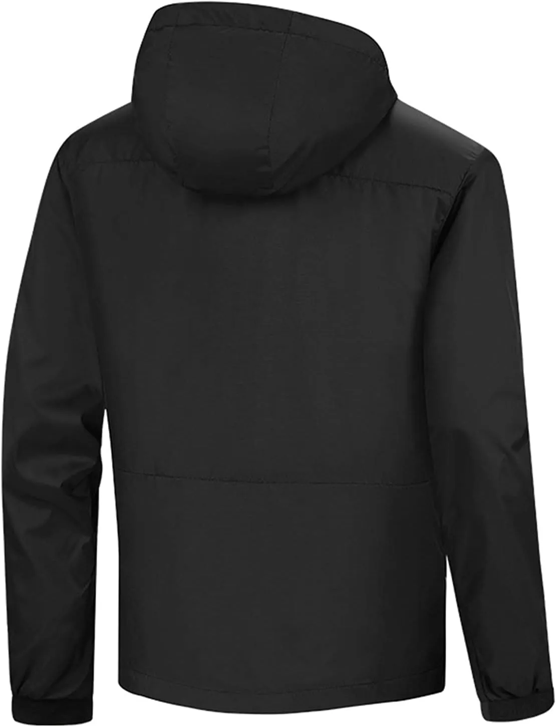 Men's Rain Jacket Waterproof Rain Suit Breathable Lightweight Raincoat with Hooded Rain Gear for Leisure, Outdoor