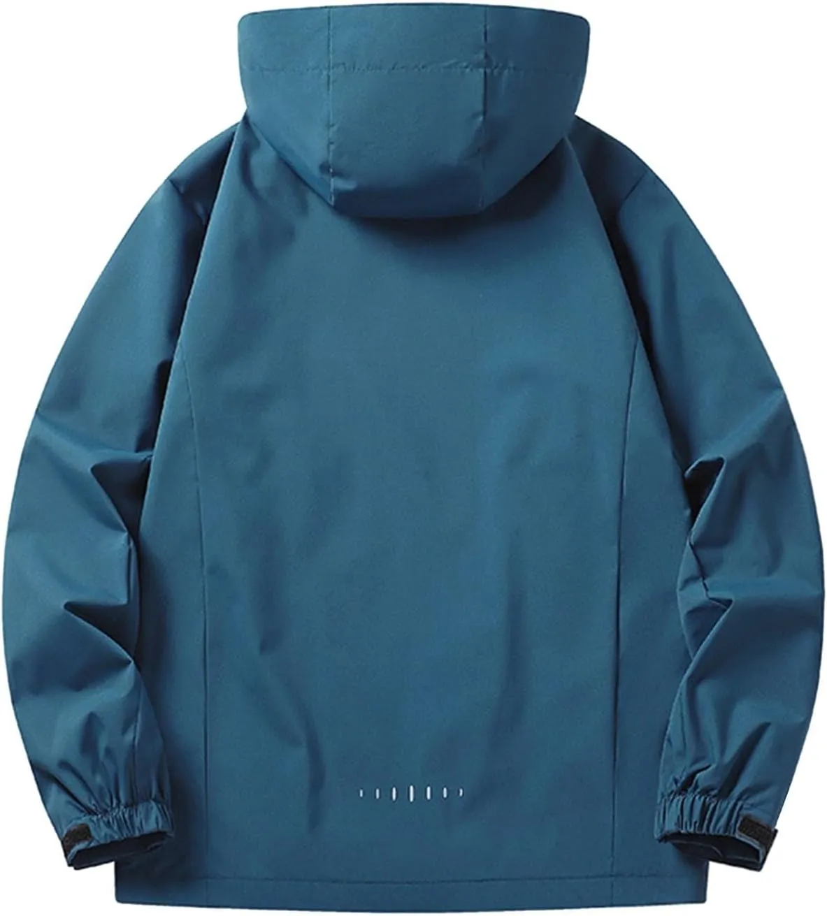 Mens Rain Jackets Waterproof with Hood Solid Color Rain Jacket Lightweight Rain Shell Jacket Raincoat with Hood