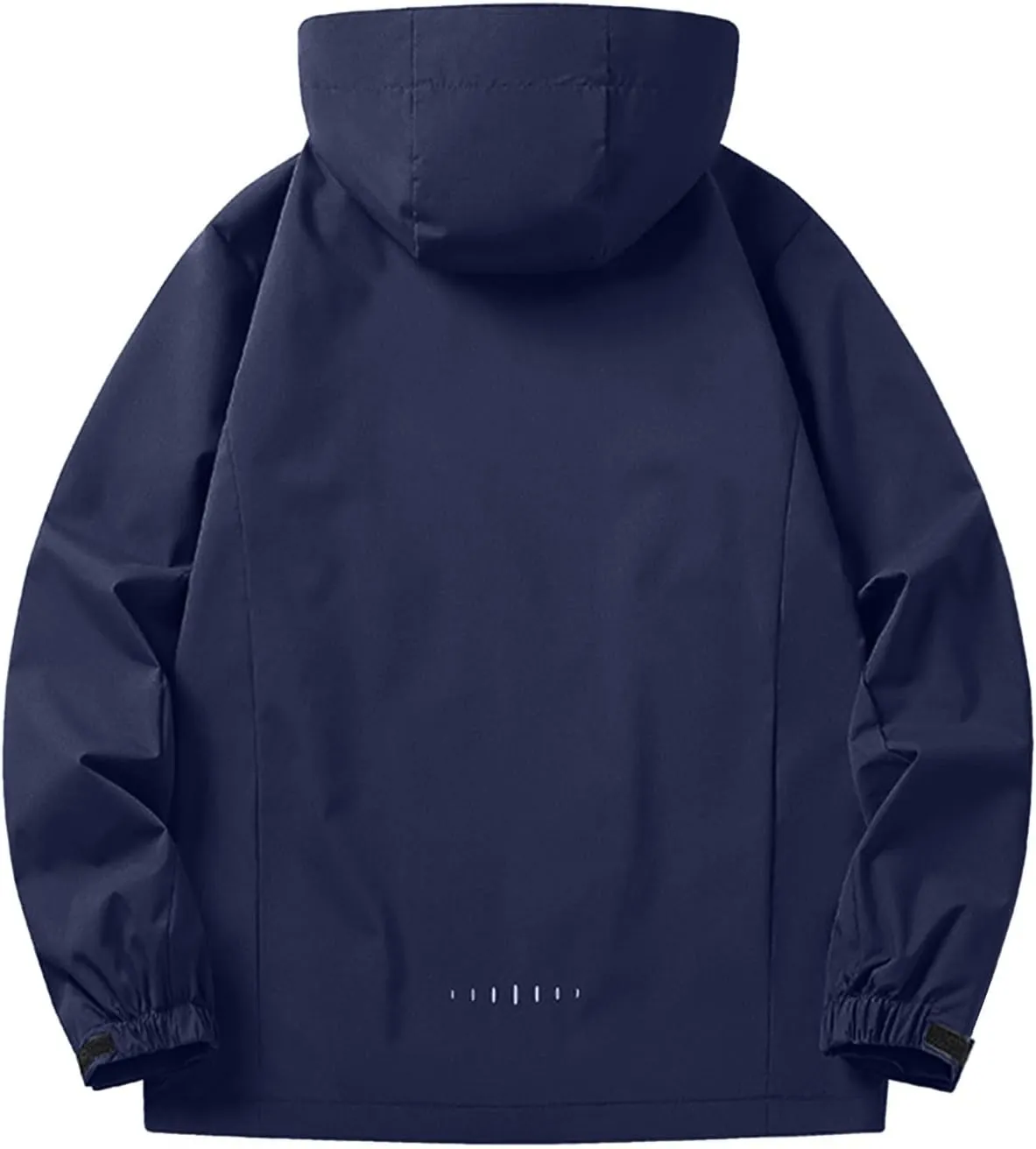 Mens Rain Jackets Waterproof with Hood Solid Color Rain Jacket Lightweight Rain Shell Jacket Raincoat with Hood