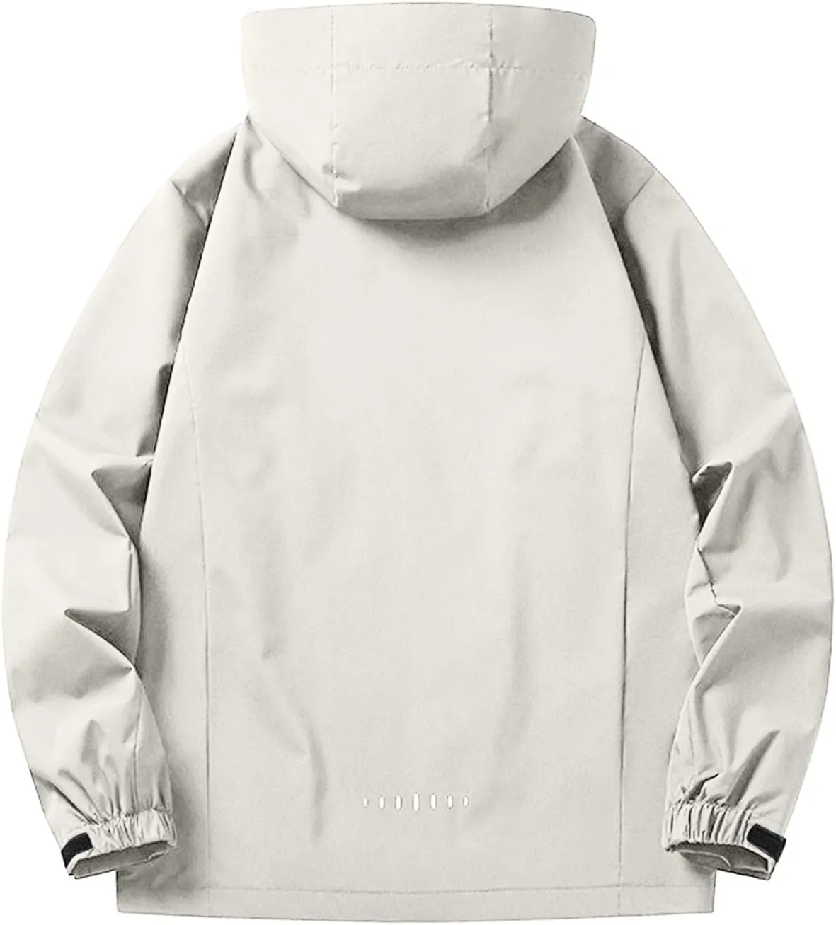 Mens Rain Jackets Waterproof with Hood Solid Color Rain Jacket Lightweight Rain Shell Jacket Raincoat with Hood