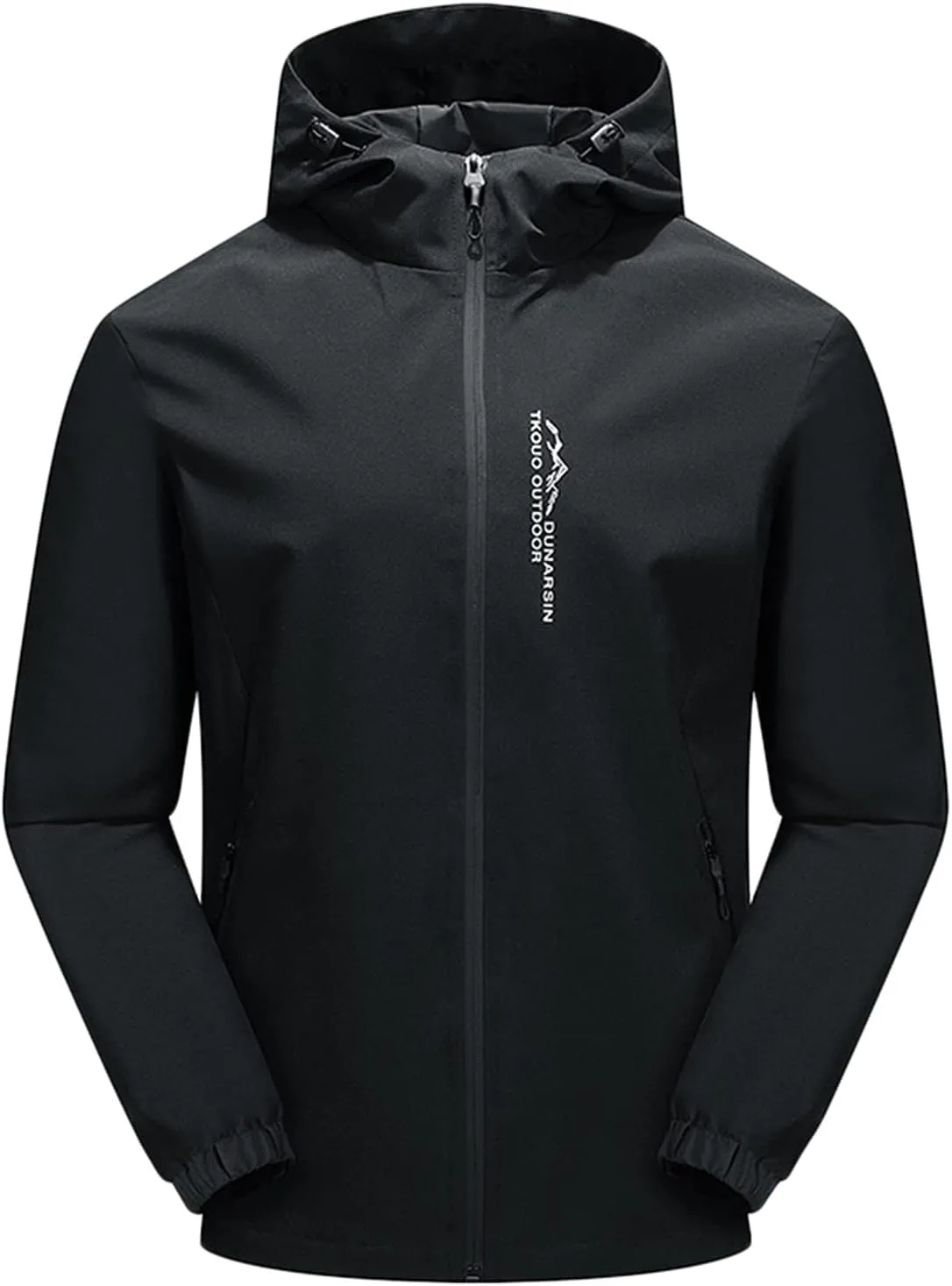 Men's Rain Suit Comfy Lightweight Active Water Resistant Hooded Rain Jacket Outdoor Hiking Rain Gear for Leisure