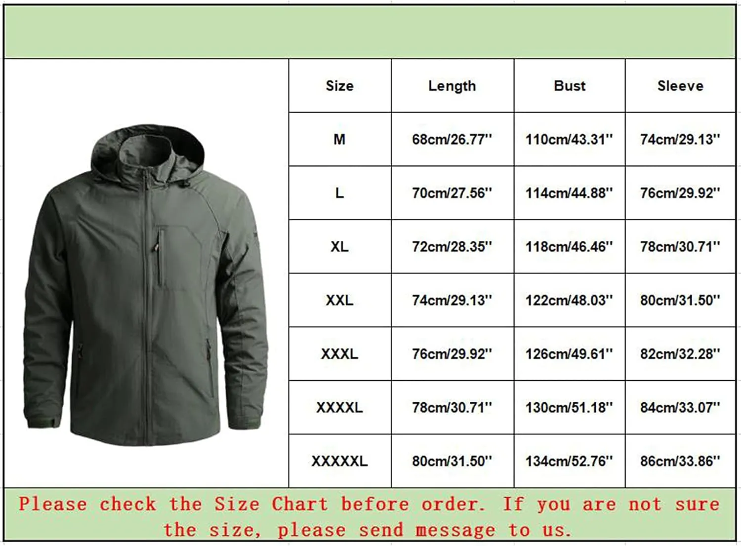 Men's Rain Suit Fashion Lightweight Active Water Resistant Hooded Rain Jacket Outdoor Breathable Rain Gear for Leisure