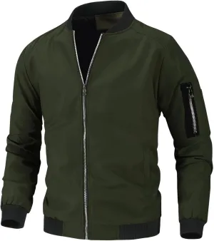 Men's Running Sports Track Jackets Slim Fit Lightweight Zip up Casual Athletic Coat Workout Fitness Training Jackets