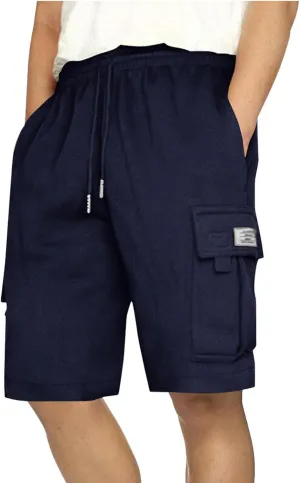 Men's Shorts Casual Relaxed Fit Elastic Waist Drawstring Workout Summer Solid Lightweight Basic Men's Shorts