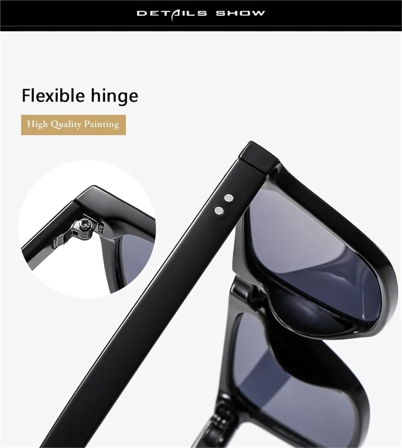 Men's Small Frame Square Sunglasses Outdoor Women Shopping Photo Sun Glasses