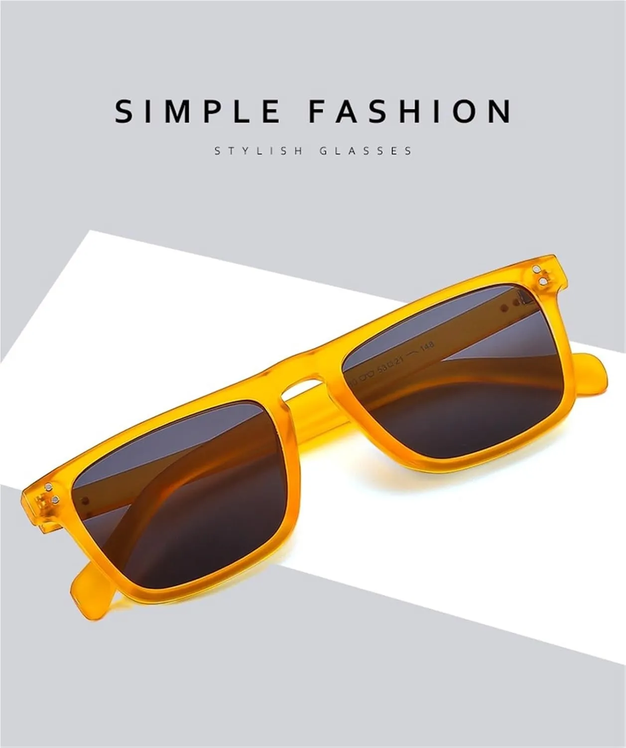 Men's Small Frame Square Sunglasses Outdoor Women Shopping Photo Sun Glasses