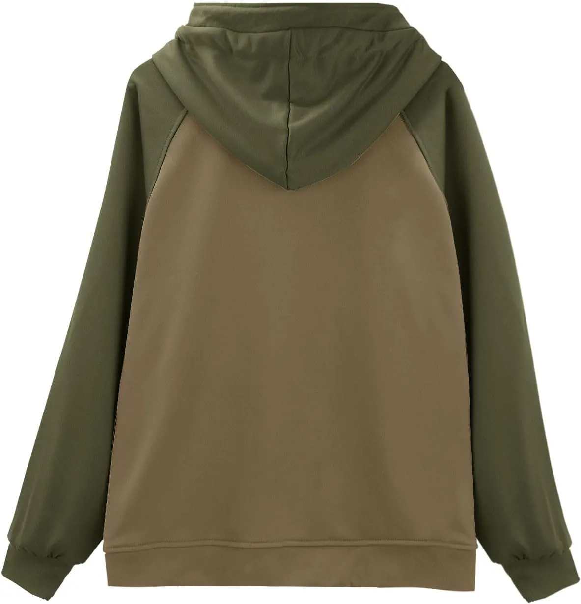 Men's Tactical Jacket Hooded Cargo Coats Color Block Military Jackets with Multi Pockets