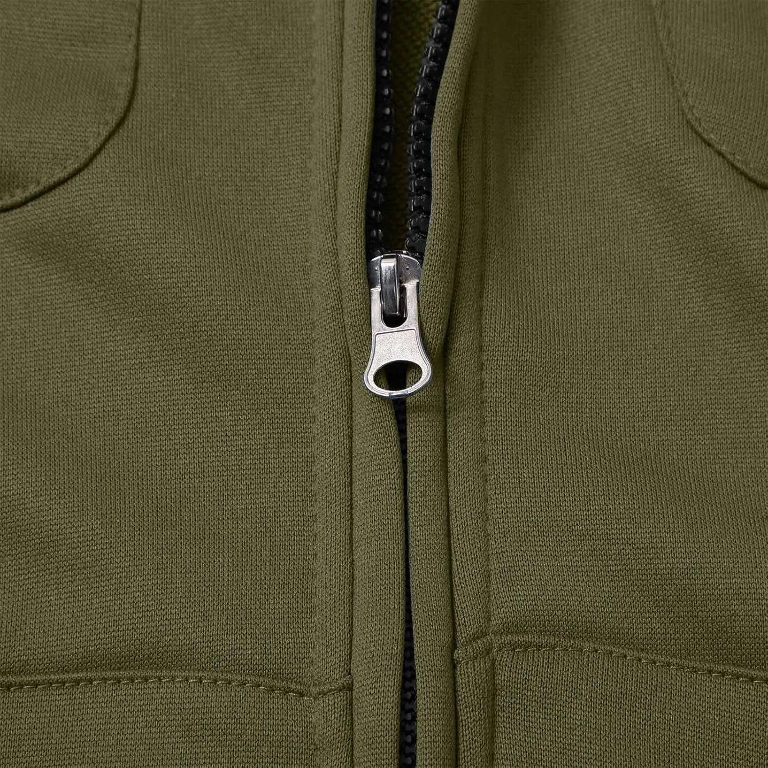 Men's Tactical Jacket Hooded Cargo Coats Color Block Military Jackets with Multi Pockets