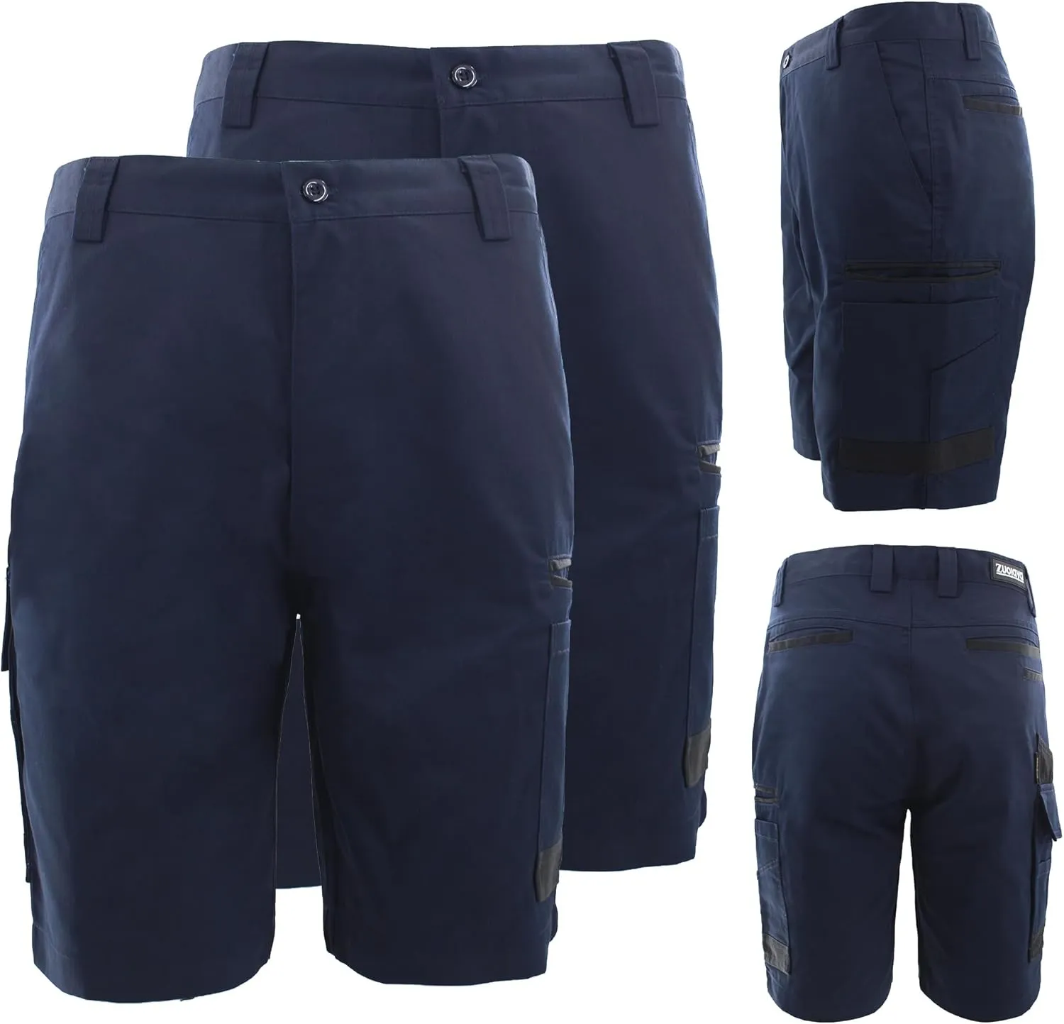Men's Work Utility Shorts Lightweight Relaxed-Fit Multi-Pocket Work Short.