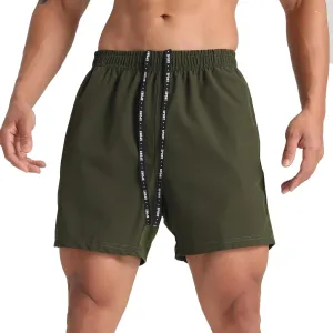 Men's Workout Running Shorts Quick Dry Athletic Traning Shorts with Deep Pockets Green,X-Large