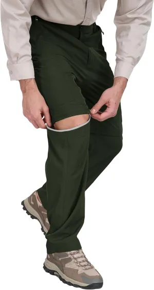 MoFiz Men's Hiking Pants Water Resistant Quick-Dry Lightweight Outdoor Sweatpants Convertible Zip Off Shorts 5-Zip Pockets