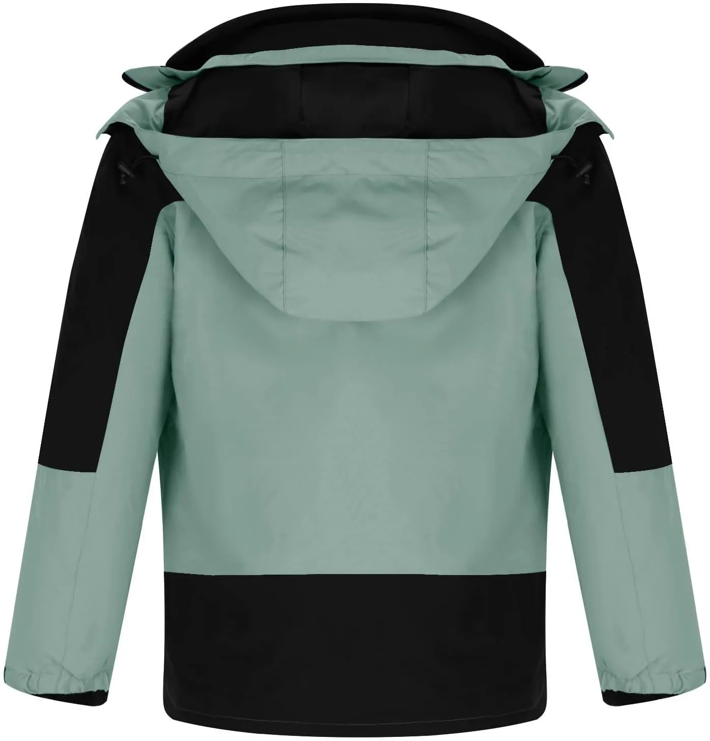Muscularfit Men's Lightweight Waterproof Hooded Rain Jacket Breathable Raincoat Shell Jacket Outdoor Fashion Mountain Hiking
