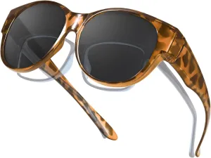 Myiaur Polarized Fit Over Glasses Sunglasses for Women, Trendy Wear Over Glasses for Driving with UV400 Protection