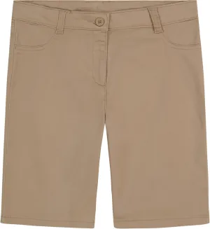Nautica Girls' School Uniform Bermuda Shorts, Pull-on Fit, Stretchy Material, Functional Pockets