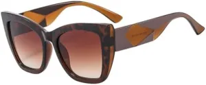 New 2025 Cat Eye Sunglasses Men Women Sun Glasses Travel Shades Vintage Retro UV400,Leopard,One size