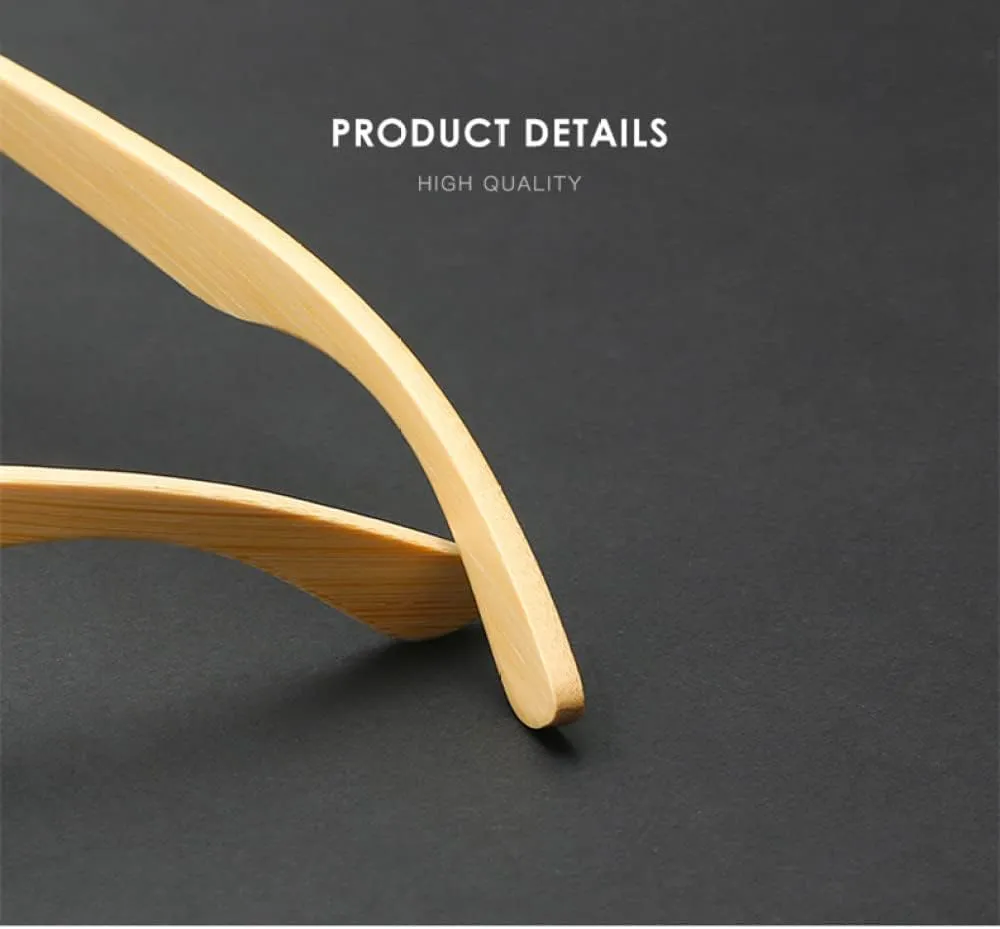New 2025 Classic Bamboo Wood Polarized Sunglasses Men Women Coating Mirror Sun Glasses Retro Glasses UV400