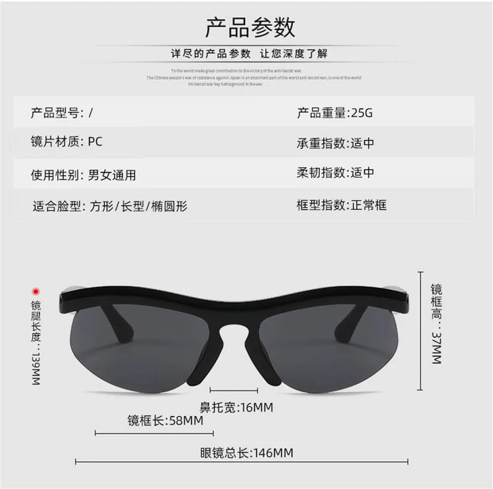 New 2025 Men and Women Bicycle Riding Sunglasses Border Outdoor Sports Glasses Steampunk Sunglasses