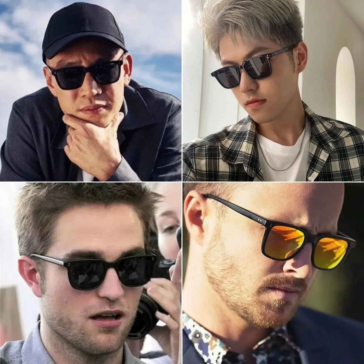 NIDOVIX Polarized Square Sunglasses for Women Men Vintage Fashion Classic Square Sun Glasses UV400 Protection Shades