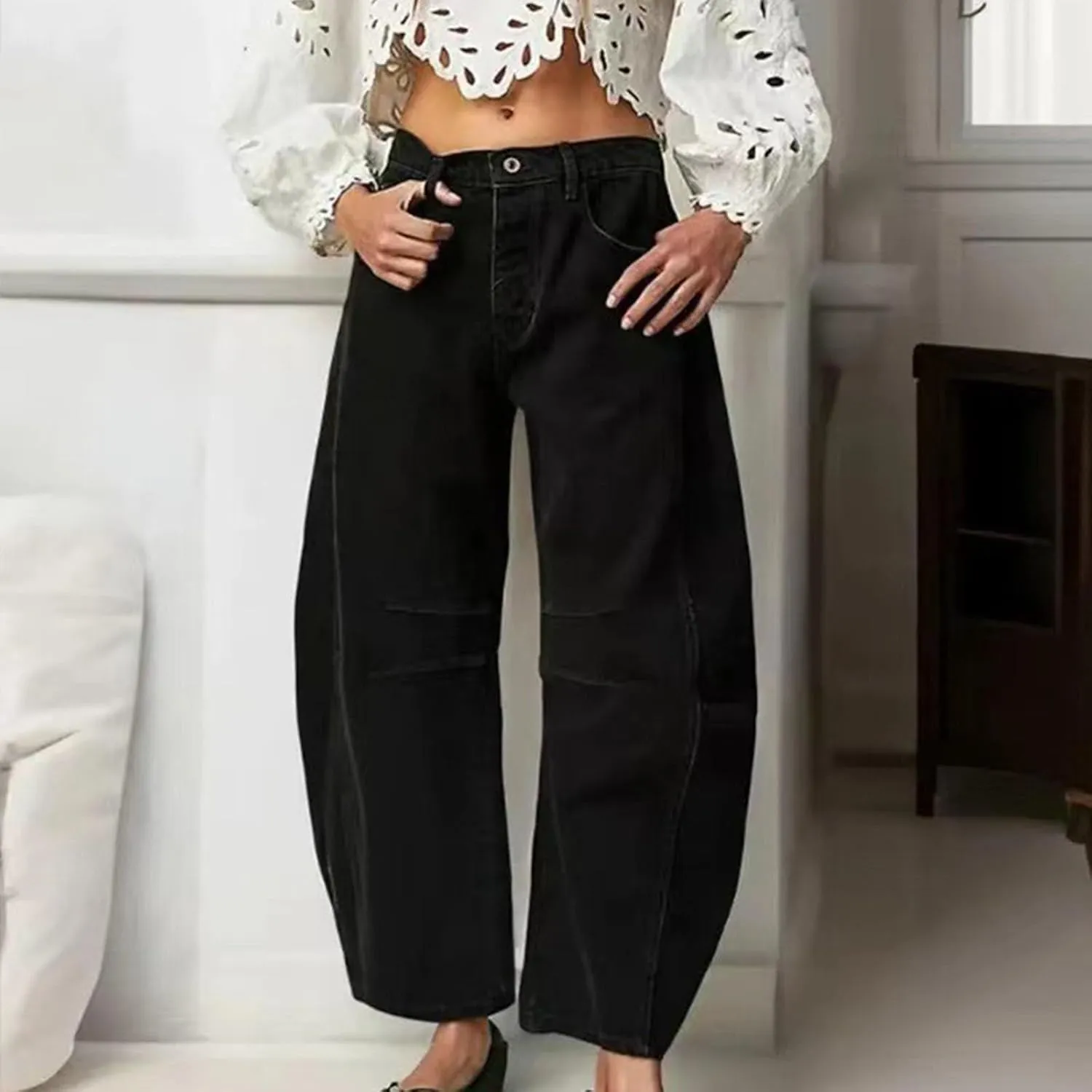 Oprah's Favorite Jeans Pants 2025, Tummy Control Wide Leg Trousers, Chiccurva Petite Jeans, High Waisted Cropped Denim Pants