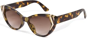 OPTOFENDY Cat Eye Sunglasses for Women, Vintage Retro 90s Metal Decor Cateye Frame Trendy Sun Glasses, OP6977