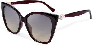 OPTOFENDY Sunglasses Womens Trendy Square Cat Eye Sun Glasses UV400 Protection, Shopping Cycling Driving