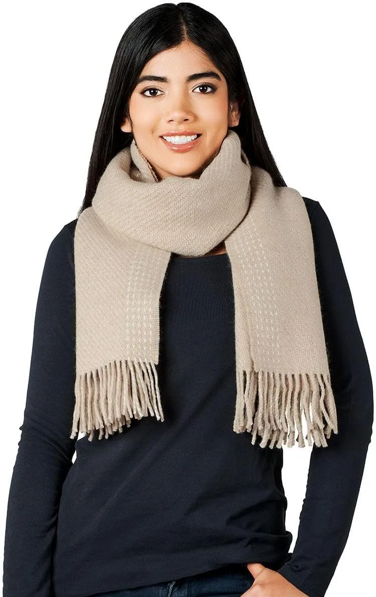 Organic Alpaca & Merino Wool Blend - Oversized Scarf and Shawl