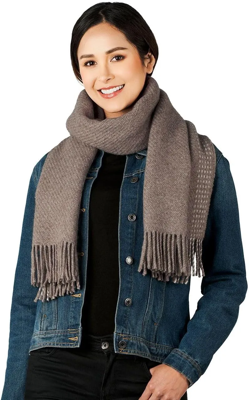 Organic Alpaca & Merino Wool Blend - Oversized Scarf and Shawl