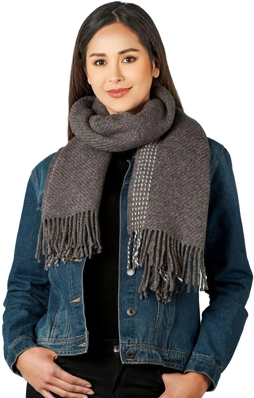 Organic Alpaca & Merino Wool Blend - Oversized Scarf and Shawl